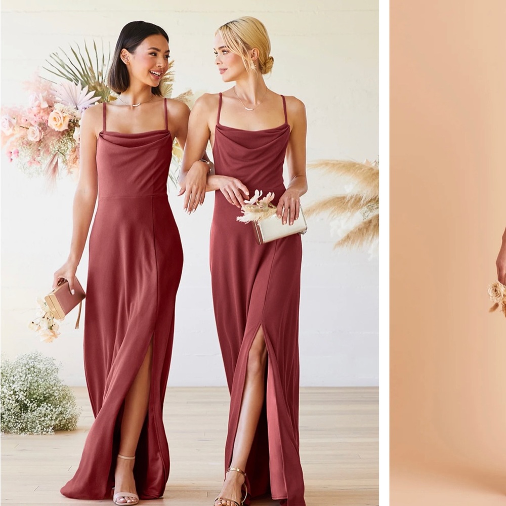 Birdy Grey Ash Rosewood Crepe Bridesmaid Dress